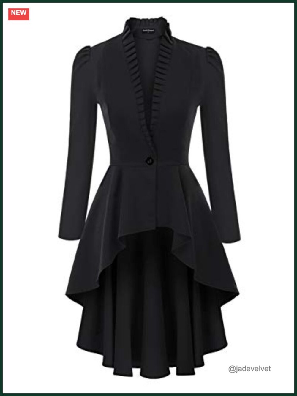 Steampunk Gothic Long Jacket Vintage Pirate Coat V-Neck Lace-Up Women